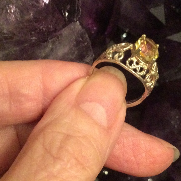 Genuine Golden Citrine Ring - Picture 10 of 15